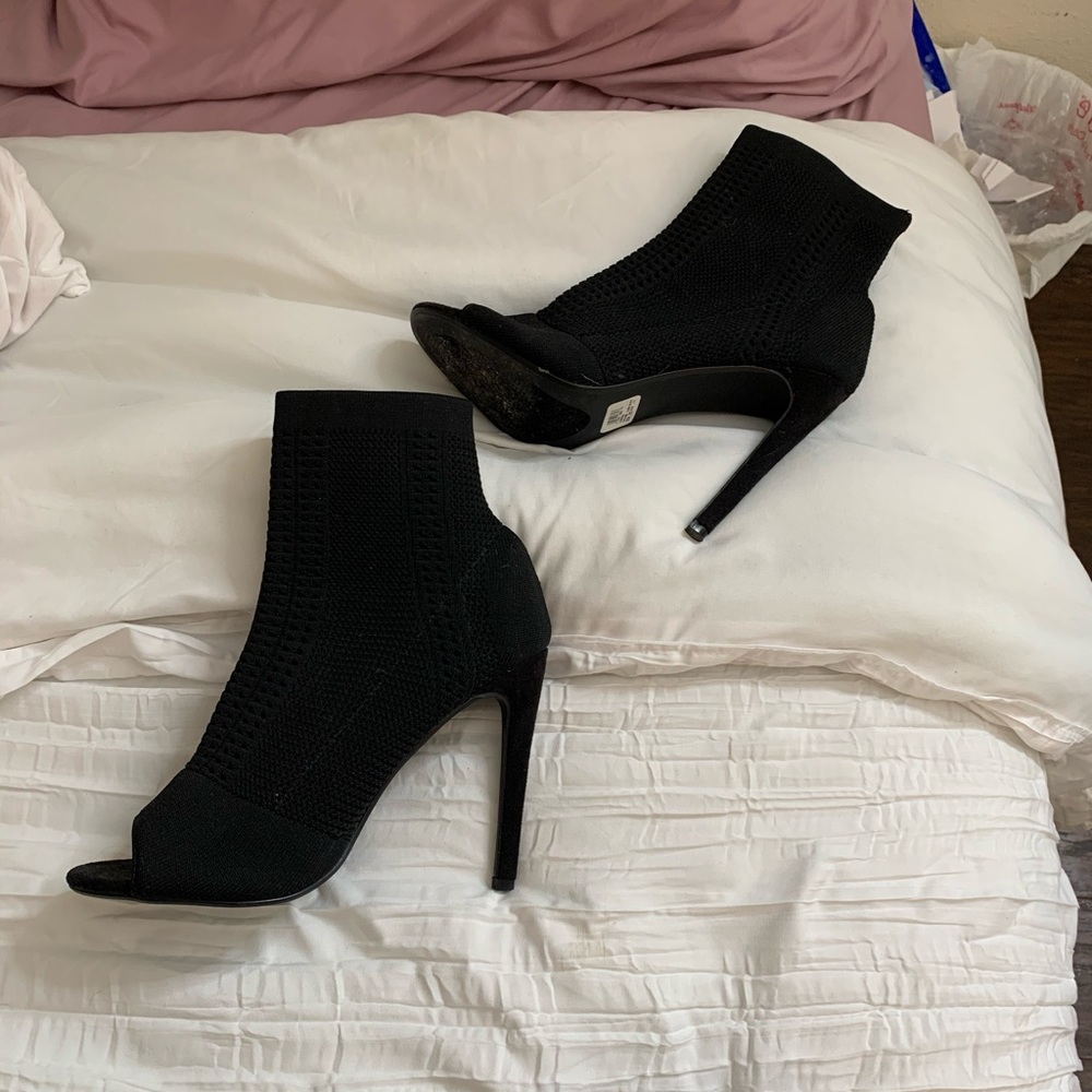 Lack open shoe boots